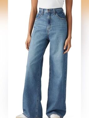 Levi's Light Blue High-Rise Wide Leg Jeans